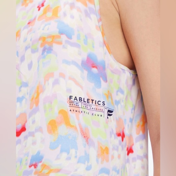 Fabletics Women's Dry-Flex Muscle Tank Size - M - New Wave Floral - Picture 5 of 11